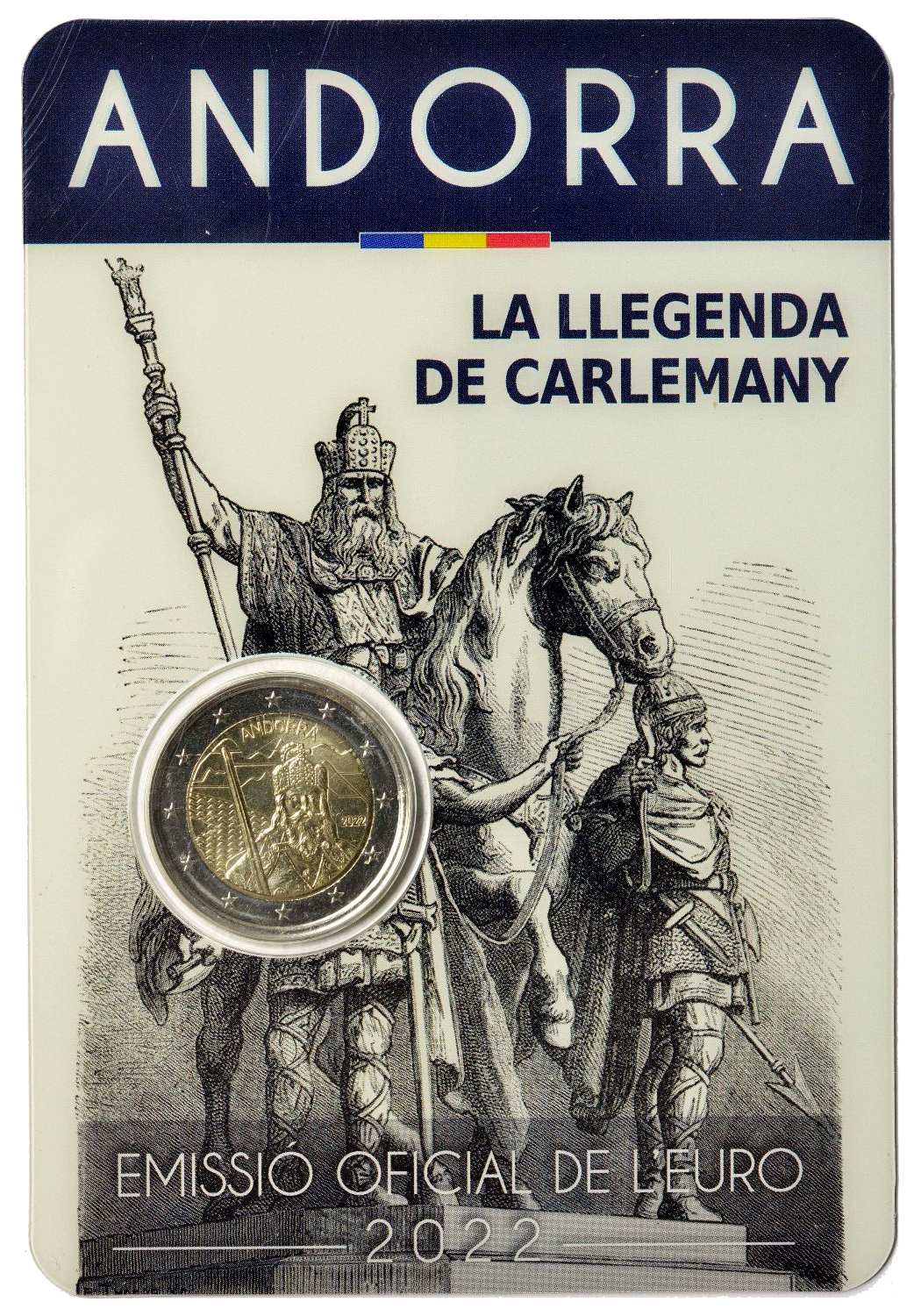 2 euros conmemorativa La leyenda de Carlomagno Año 2022